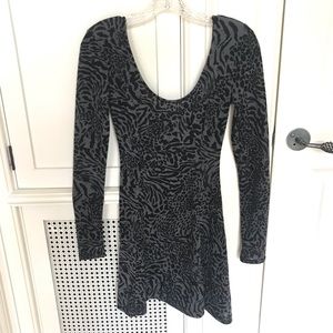Sparkle & Fade animal print long sleeve dress